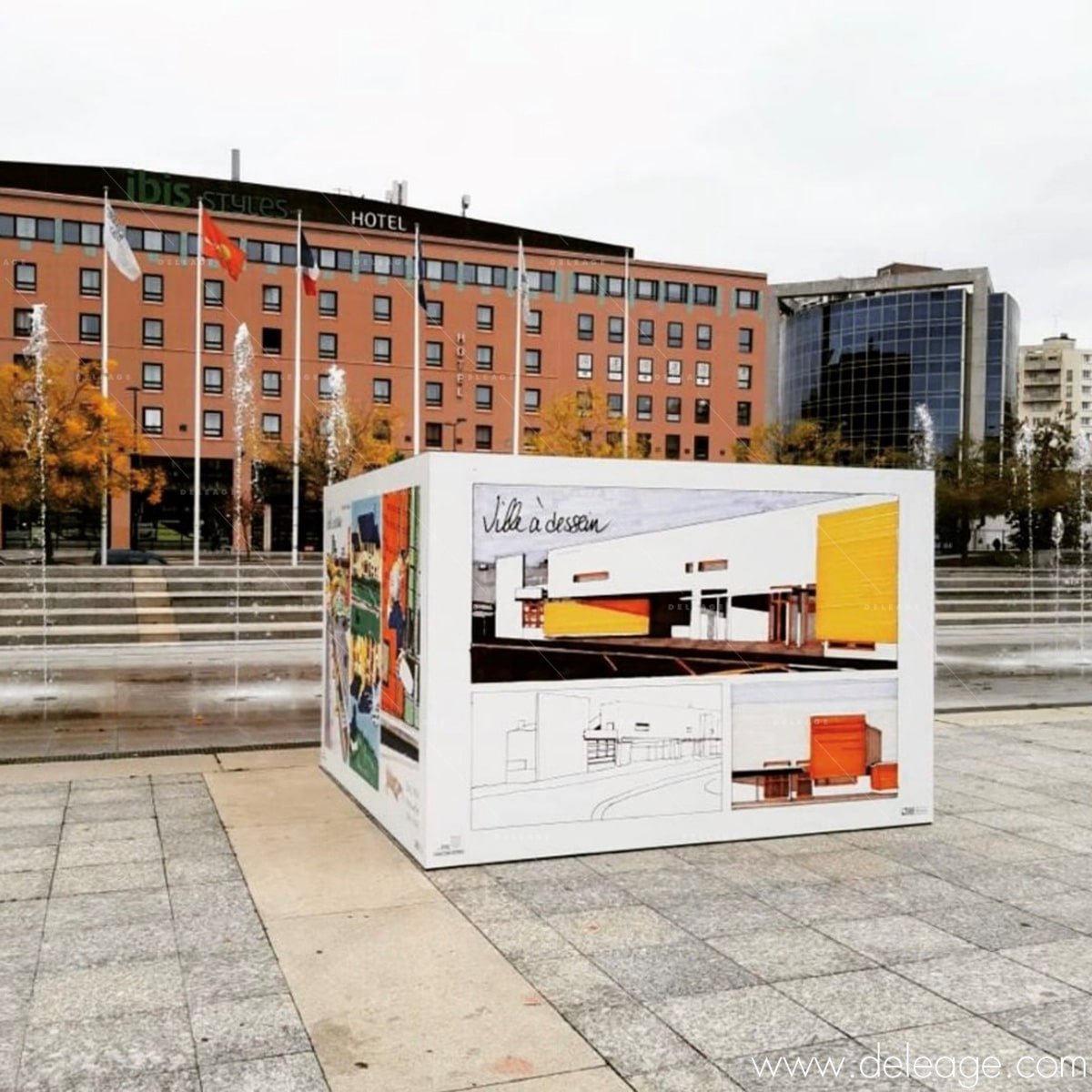 Cube expo-8 Exposition extérieure CUBE MODULE 3D