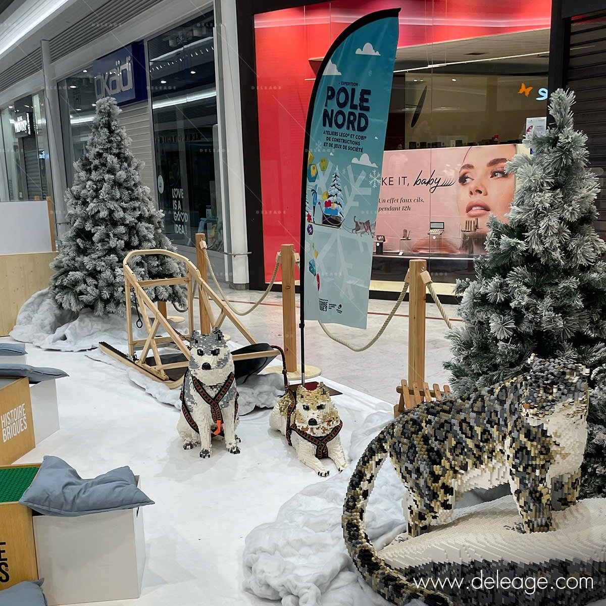 beach-flag-decor-animation Beach flag décor hivernal