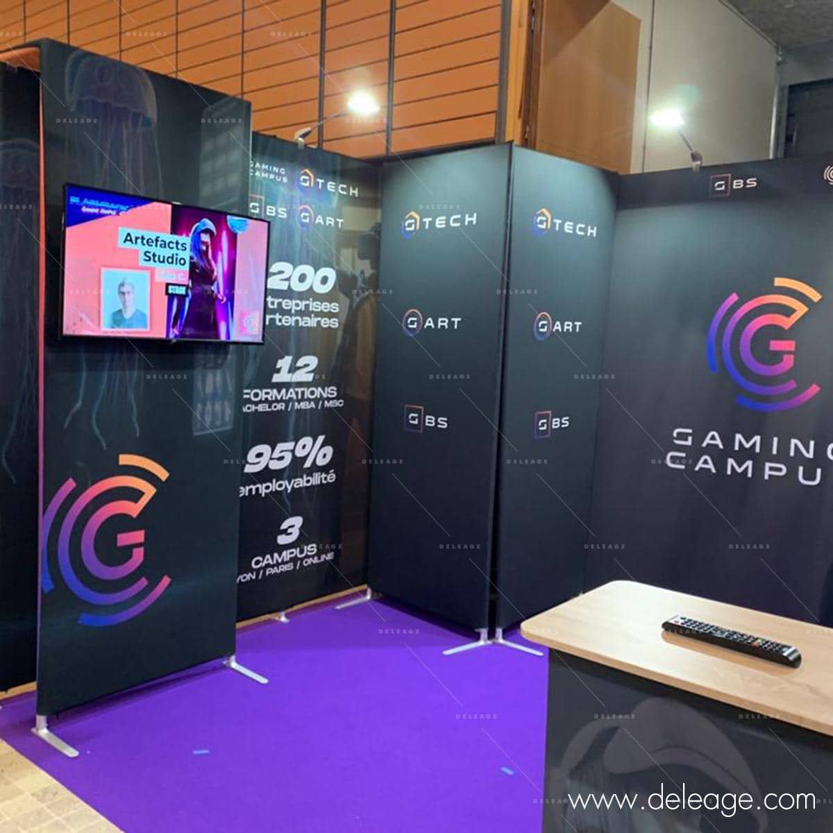 stand-arche-tv-tissu-contour-4 Stand arche TV tissu contour