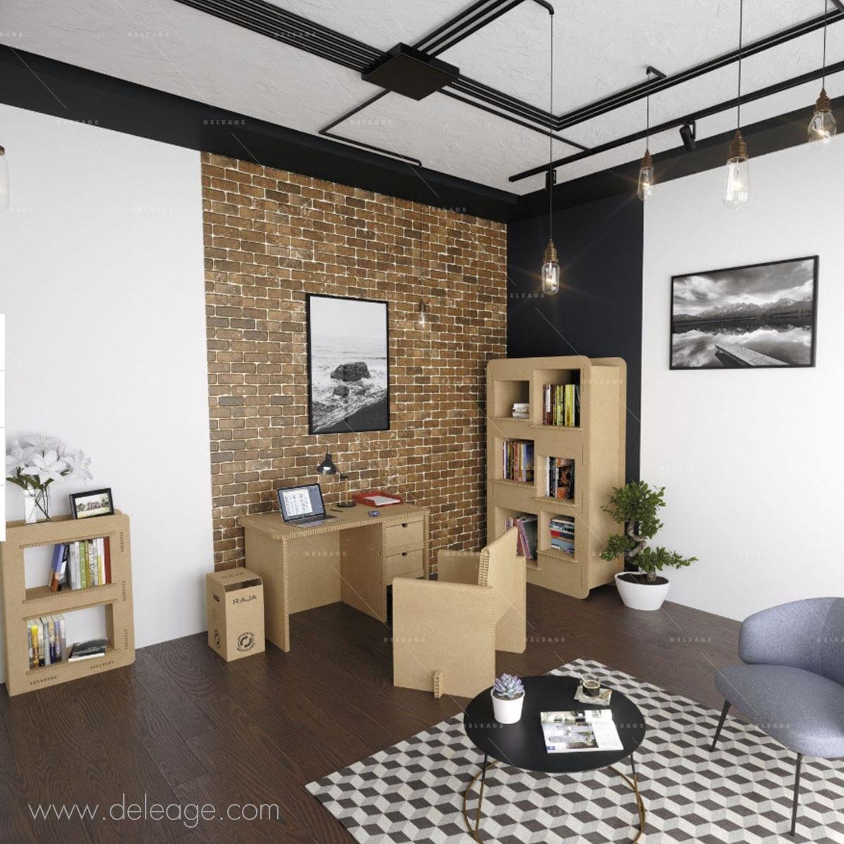 bureau-en-carton-avec-tiroirs