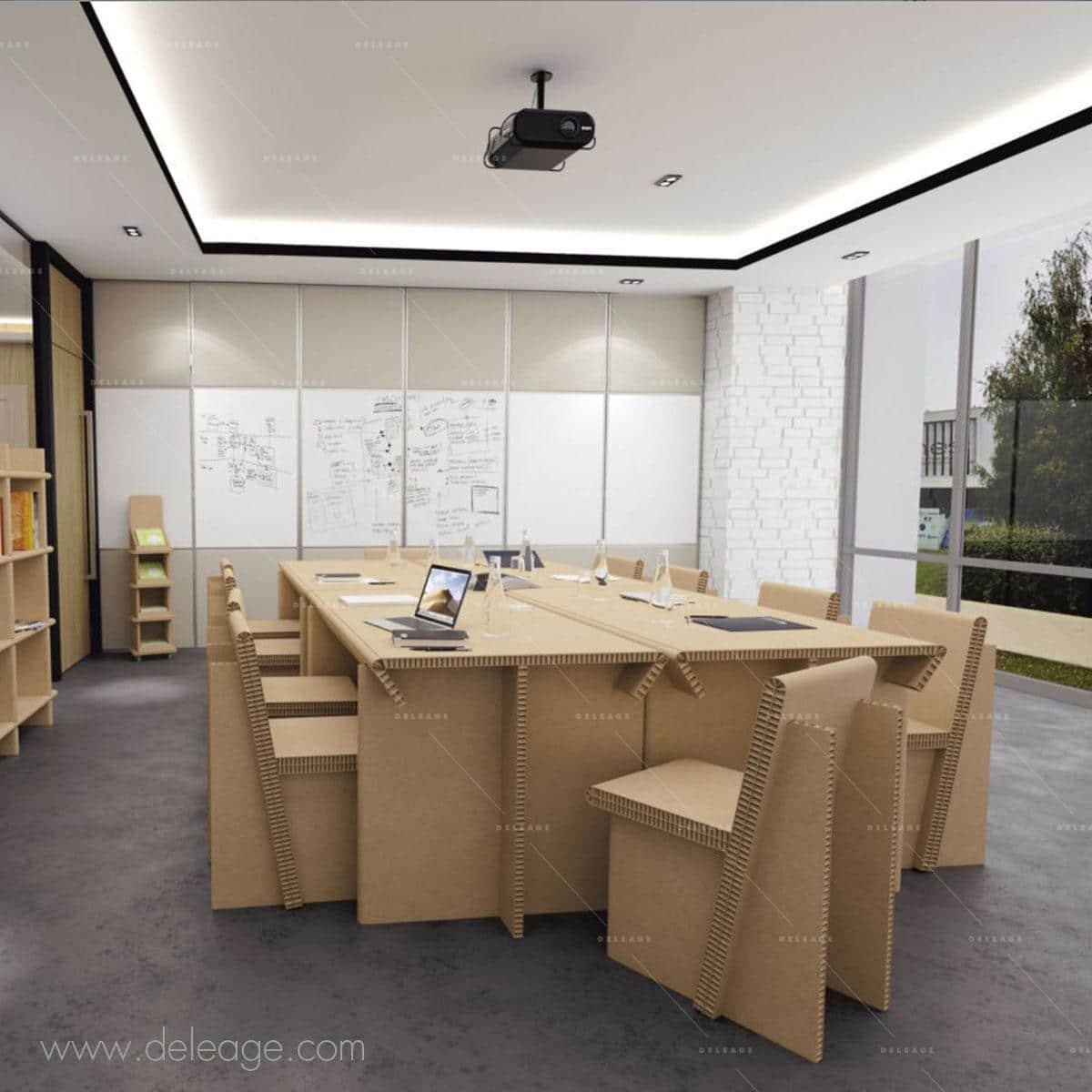 chaise-en-carton-alvéolaire