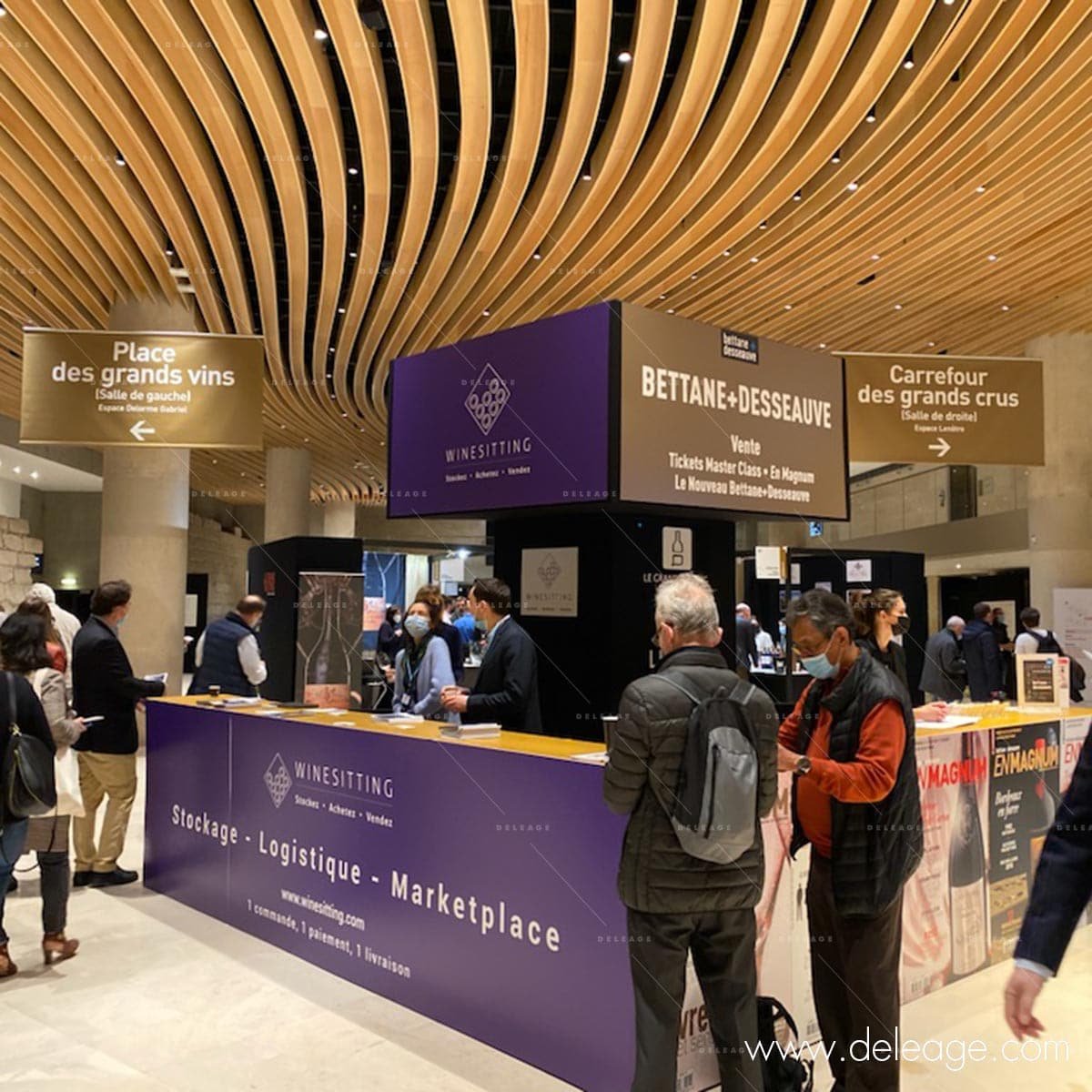 décoration-signaletique-salon-du-vin-4 Décoration signalétique du salon du Vin