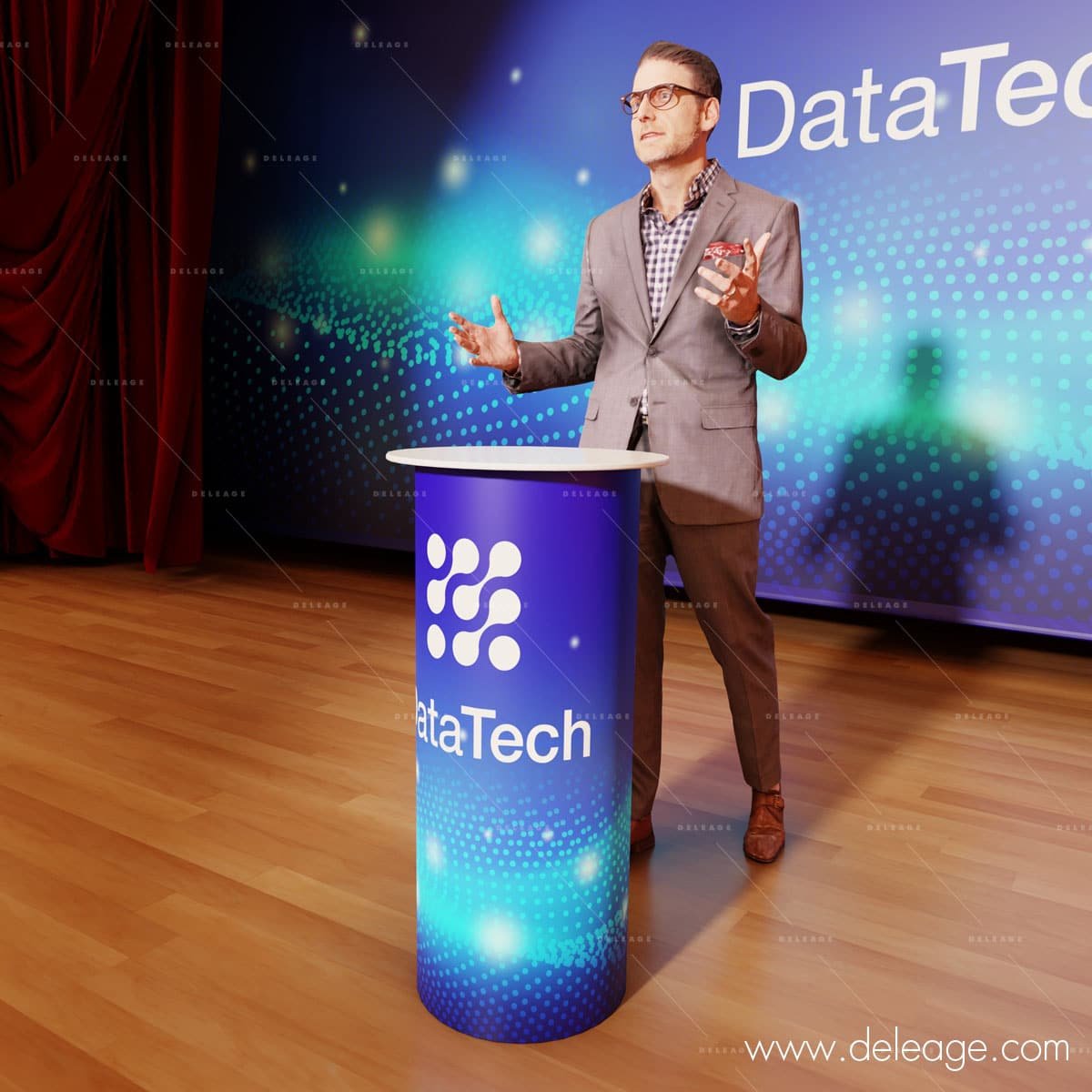 pupitre cylindrique eco blanc