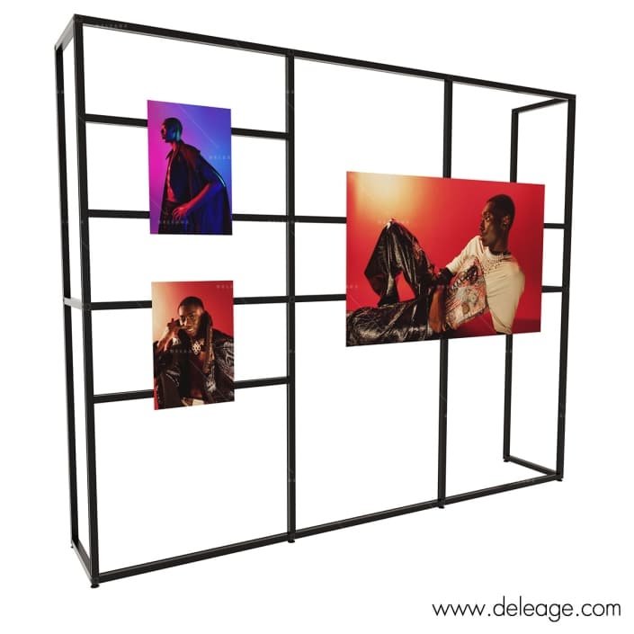 GRILLE EXPO PHOTO 3m avec tableaux