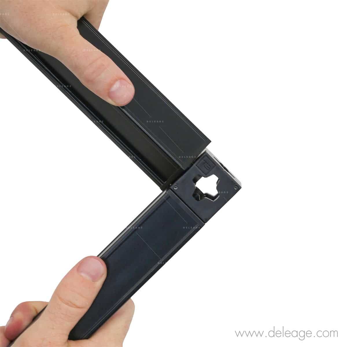 profilé connecteur.T3.noir